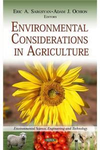 Environmental Considerations in Agriculture