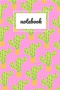 Cactus print notebook