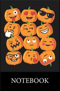 Pumpkins Emoji Notebook