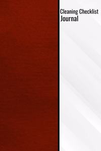 Cleaning Checklist Journal
