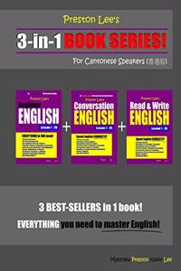Preston Lee's 3-in-1 Book Series! Beginner English, Conversation English & Read & Write English Lesson 1 - 20 For Cantonese Speakers