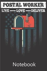 Postal Worker Live Love Deliver