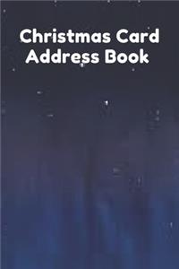 Christmas card address book