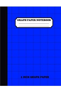 Graph Paper Notebook. 1 Inch Graph Paper