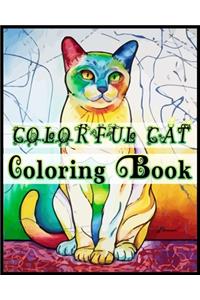 COLORFUL CAT Coloring Book