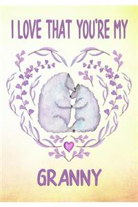 I Love That You're My Granny Keepsake Journal Sheep