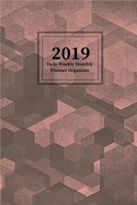 2019 Daily Weekly Monthly Planner Organizer