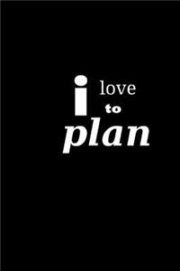 2019 Daily Planner I love To Plan 384 Pages