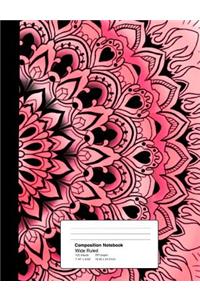 Composition Notebook Wide Ruled 7.44 X 9.69 Inches 100 Sheets / 200 Pages