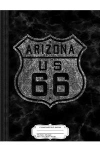 Vintage Arizona U.S. Route 66 Composition Notebook