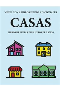 Libros de pintar para niños de 2 años (Casas)