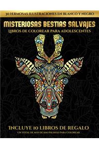 Libros de colorear para adolescentes (Misteriosas bestias salvajes)