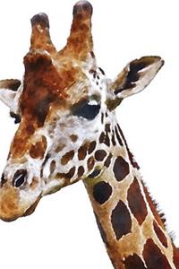 Watercolor Giraffe Portrait Journal