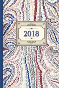 2018 Diary Blue Design