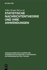 Statistische Nachrichtentheorie Und Ihre Anwendungen