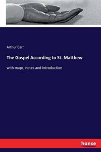 Gospel According to St. Matthew