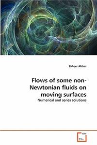 Flows of some non-Newtonian fluids on moving surfaces