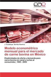 Modelo Econometrico Mensual Para El Mercado de Carne Bovina En Mexico