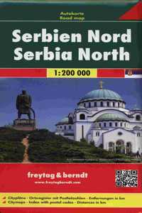 Serbia North Road Map 1:200 000