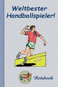 Weltbester Handballspieler - Notizbuch