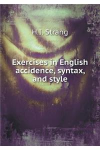 Exercises in English Accidence, Syntax, and Style