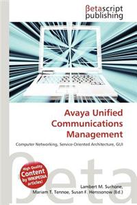 Avaya Unified Communications Management