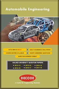 Decode Automobile Engineering For Aktu 16 Course (Vii - Mech. - Rme702)