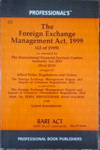 Foreign Exchange Management Act, 1999, Fema Act With International Financial Services Act, 2019 And 36 Fema Allied Rules, Regulations And Orders With Latest Amendments