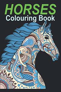HORSES Colouring Book