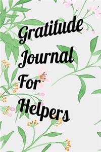 Gratitude Journal For Helpers