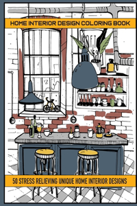 Home Interior Design Coloring Book