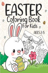 Easter Coloring Book For Kids Ages 2-5