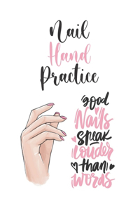 Nail Hand Practice: Perfect for draw and plan your manicures, nail art or even your Nail Tutorials - For Practice or Inspiration - Practice Hand for Acrylic Nails - Nai