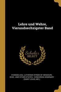 Lehre und Wehre, Vierundsechzigster Band