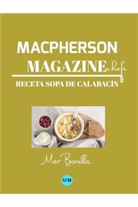 Macpherson Magazine Chef's - Receta Sopa de calabacín