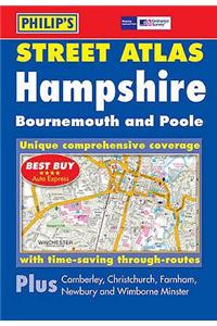 Philip's Street Atlas Hampshire, Bournemouth and Poole