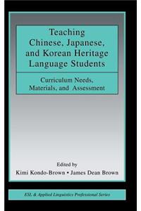 Teaching Chinese, Japanese, and Korean Heritage Language Students