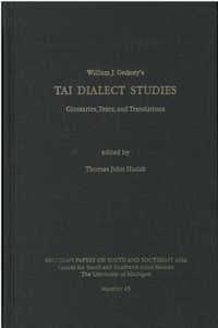 Studies on Tai Dialects
