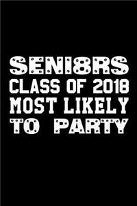 SENI8RS Class Of 2018 Most Likely To Party