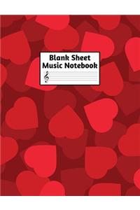 Blank Sheet Music Notebook