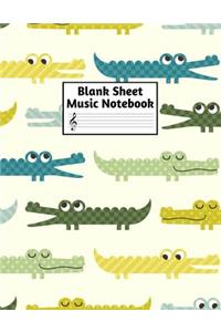 Blank Sheet Music Notebook