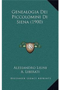 Genealogia Dei Piccolomini Di Siena (1900)