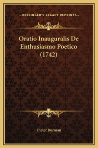 Oratio Inauguralis De Enthusiasmo Poetico (1742)