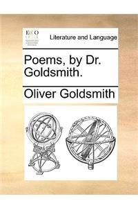 Poems, by Dr. Goldsmith.