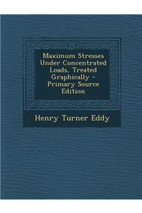 Maximum Stresses Under Concentrated Loads, Treated Graphically