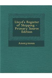 Lloyd's Register of Shipping