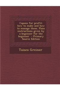 Capons for Profit