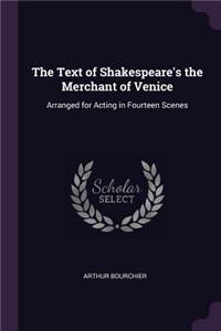 Text of Shakespeare's the Merchant of Venice