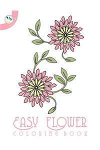 Easy Flower Coloring Book