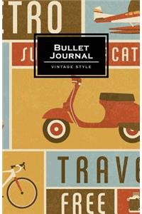 Bullet Journal Vintage Style: Retro Journal - 130 Dot Grid Pages - High Inspiring Creative Design Idea